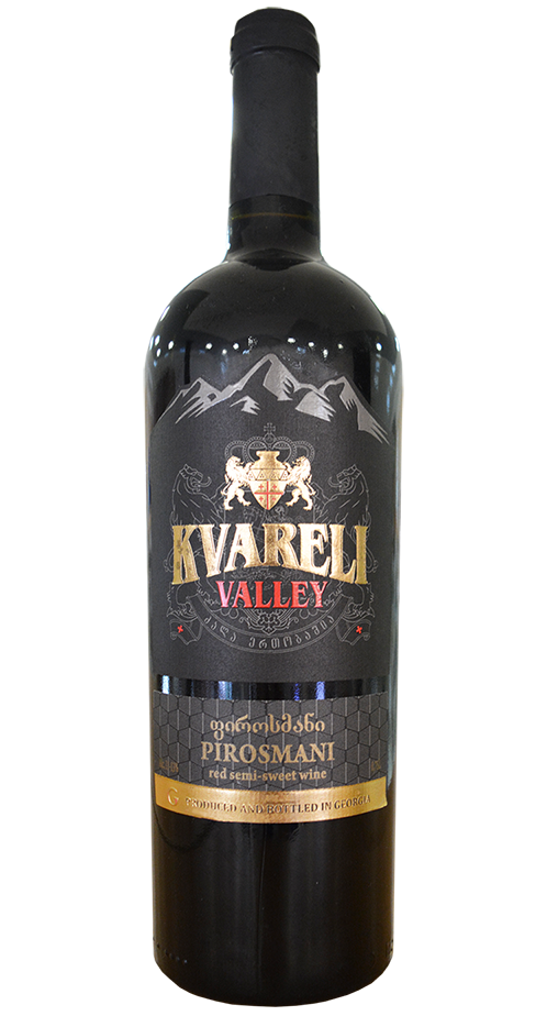 Вино «KVARELI VALLEY» PIROSMANI, красное полусладкое, столовое, 0,7 л.