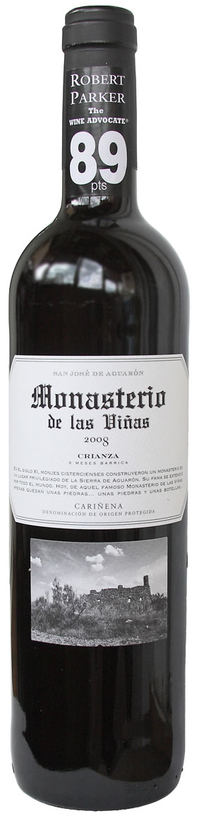МОНАСТЕРИО ДЕ ЛАС ВИНАС КРИАНСА -  глубокое красное сухое испанское вино, которое производится из нескольких сортов винограда - Гарнача, Темпранильо и Кариньяна. Шесть месяцев выдерживается в дубовой бочке.