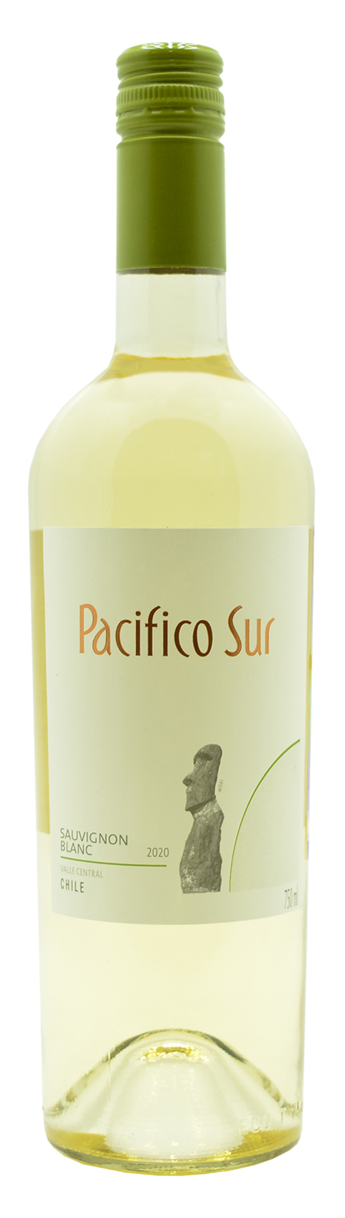 "Pacifico Sur" Sauvignon Blanc — белое сухое вино из винограда сорта Совиньон Блан, который получают с четырех виноградников в Центральной долине Чили и Рехьон дель Сур (Южный регион, самый холодный в Чили). 