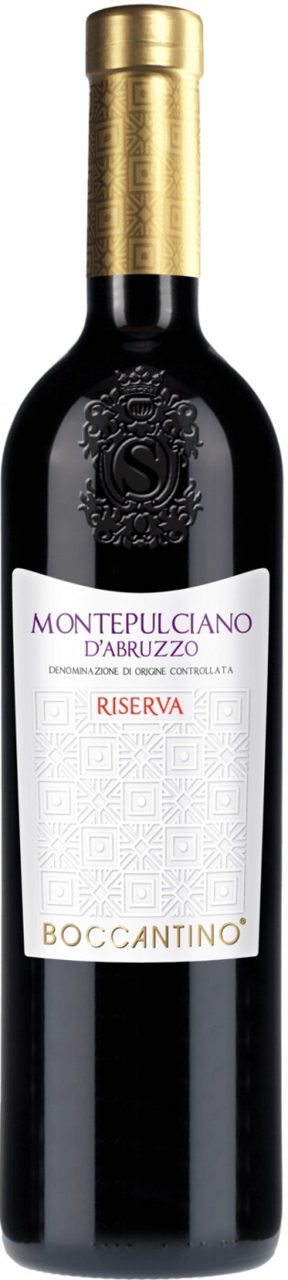 "Boccantino" Montepulciano d'Abruzzo Riserva DOC — красное сухое вино, созданное из винограда сорта Монтепульчано, который произрастает на виноградниках в Абруццо. Сбор урожая проводится вручную в середине октября, на винодельне ягоды подвергаются деликатному прессованию. Алкогольная и малолактическая ферментация проводится при контролируемой температуре. Выдерживается вино 12 месяцев в барриках, а затем еще непродолжительное время в стальных резервуарах. 
