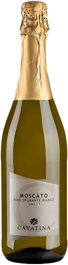 "Cavatina" Moscato Spumante — белое игристое вино, созданное из мускатных сортов винограда, которые произрастают на виноградниках региона Пьемонт. Лучше всего вино сочетается с десертами и фруктами, может подаваться в качестве аперитива и дижестива. 