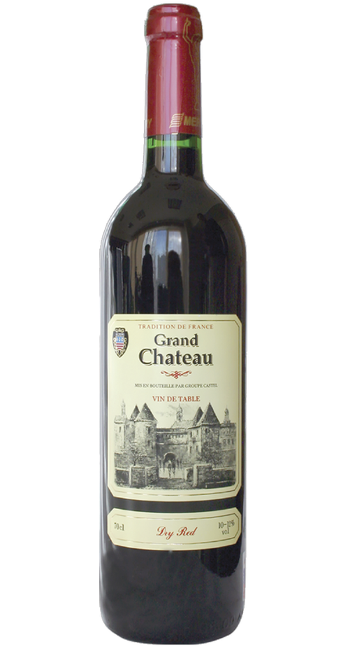 Вино "GRAND CHATEAU" красное, сухое, столовое, 0,7 л.