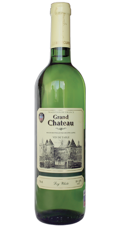 Вино "GRAND CHATEAU" белое, сухое, столовое, 0,7 л.