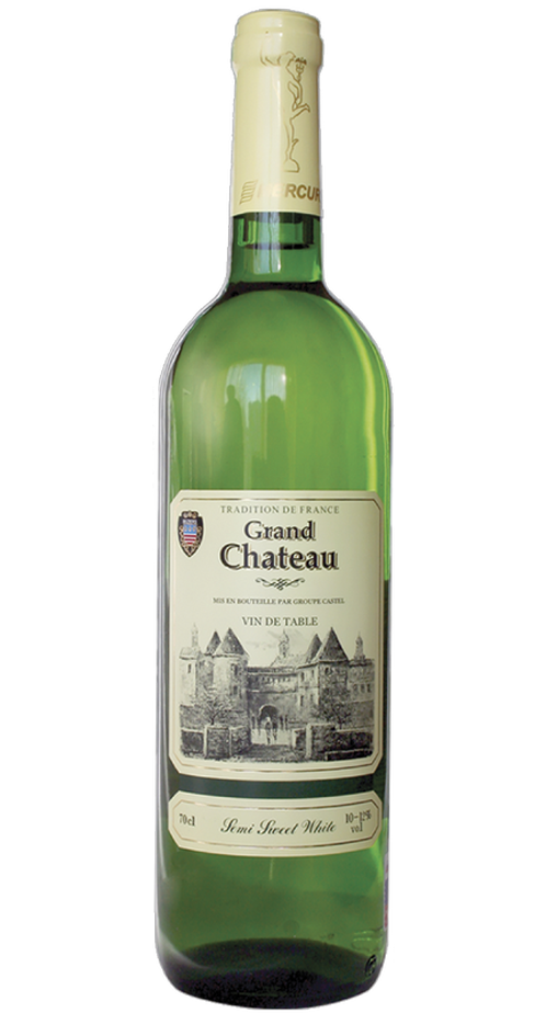Вино "GRAND CHATEAU" белое, полусладкое, столовое, 0,7 л.